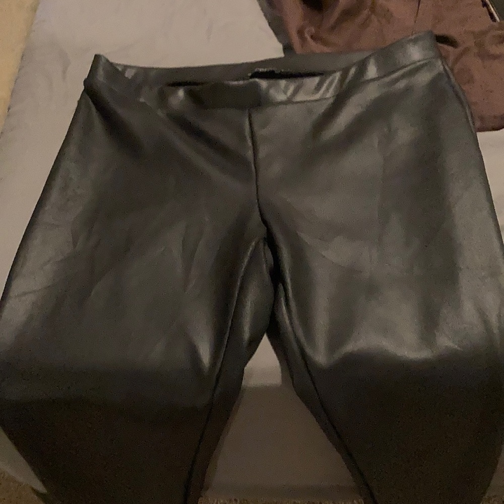 Express leather pants